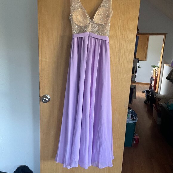 White by Soiéblu Lavender Maxi Dress With Silver Jewels - Picture 4 of 7